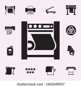 machine tool icon. Print house icons universal set for web and mobile