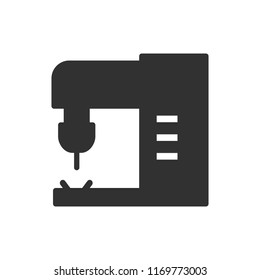 machine tool. monochrome icon