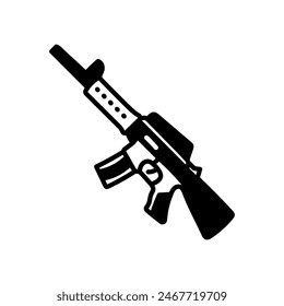 Machine Toy Gun Isolated Icon, Vector Illustration
