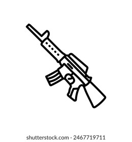 Machine Toy Gun Isolated Icon, Vector Illustration