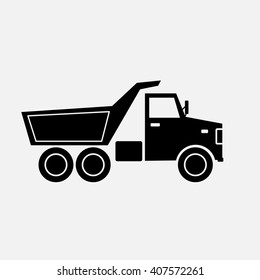 machine truck icon. vector illustration