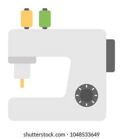 
Machine used to stitch fabric, sewing machine 
