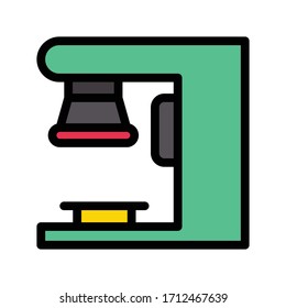 machine vector flat color icon 