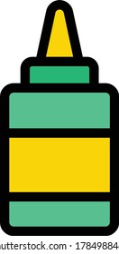 machine  vector flat color icon 