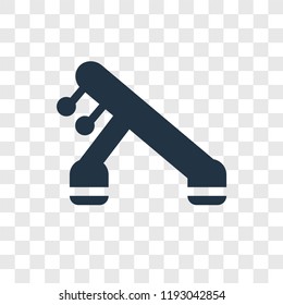 Machine vector icon isolated on transparent background, Machine transparency logo concept