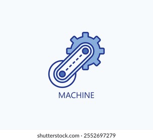 Machine vector, icon or logo sign symbol illustration