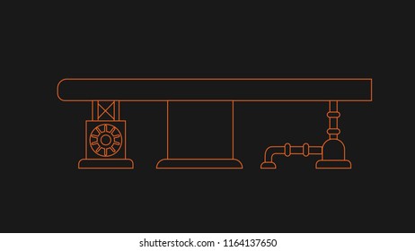 Machine vector illustration