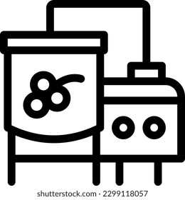 machine  Vector illustration on a transparent background. Premium quality symmbols. Thin line vector icons for concept and graphic design.