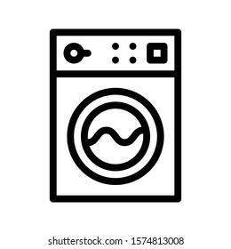 machine vector thin line icon 