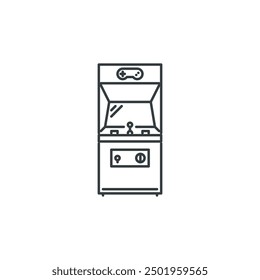 Machine, video, game, party, fun icon, vector illustration
