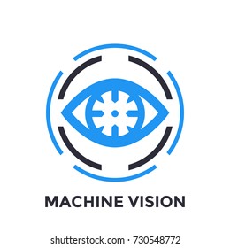 Machine Vision Icon On White