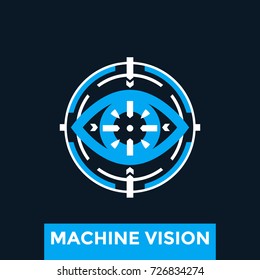 Machine Vision Vector Logo Concept