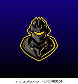machine warrior esport logo gaming mascot. machine logo design. cyborg vector. iron metal army . twitch team profile
