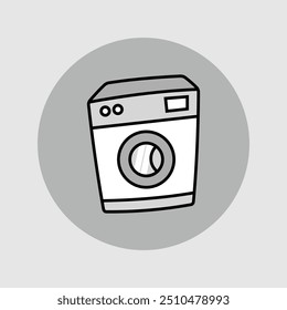 Machine wash cloth vector icon