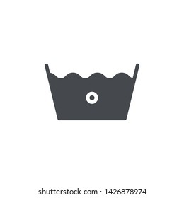 Machine wash cold symbol modern simple vector icon
