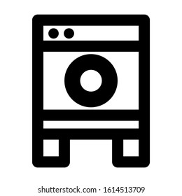 machine wash icon isolated sign symbol vector illustration - high quality black style vector icons
