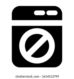 machine wash icon isolated sign symbol vector illustration - high quality black style vector icons
