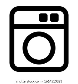 machine wash icon isolated sign symbol vector illustration - high quality black style vector icons
