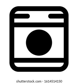 machine wash icon isolated sign symbol vector illustration - high quality black style vector icons
