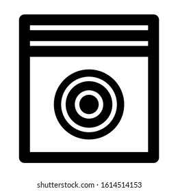 machine wash icon isolated sign symbol vector illustration - high quality black style vector icons
