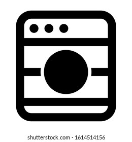 machine wash icon isolated sign symbol vector illustration - high quality black style vector icons
