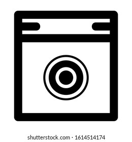 machine wash icon isolated sign symbol vector illustration - high quality black style vector icons
