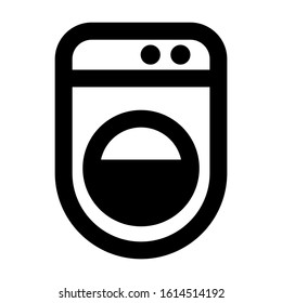 machine wash icon isolated sign symbol vector illustration - high quality black style vector icons
