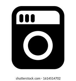 machine wash icon isolated sign symbol vector illustration - high quality black style vector icons
