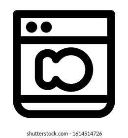 machine wash icon isolated sign symbol vector illustration - high quality black style vector icons
