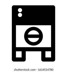 machine wash icon isolated sign symbol vector illustration - high quality black style vector icons
