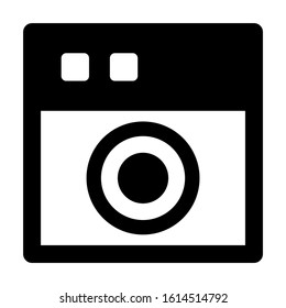 machine wash icon isolated sign symbol vector illustration - high quality black style vector icons

