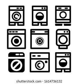 machine wash icon isolated sign symbol vector illustration - Collection of high quality black style vector icons
