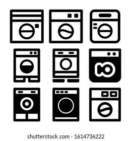 machine wash icon isolated sign symbol vector illustration - Collection of high quality black style vector icons
