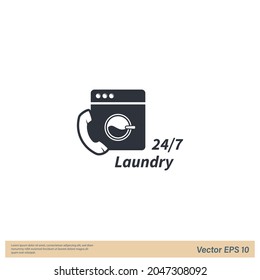 machine wash icon laundry symbol logo template