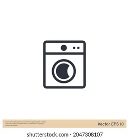 plantilla de símbolo de lavado automático