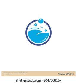 machine wash icon laundry symbol logo template