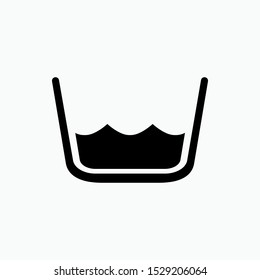 Machine Wash Icon - Vector, Sign and Symbol for Design, Presentation, Website or Apps Elements.