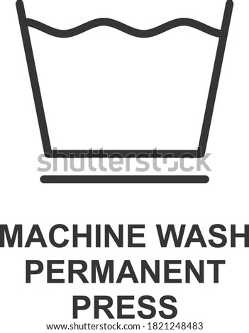 MACHINE WASH PERMANENT PRESS ICON