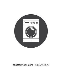 MACHINE WASHING CLOTHES ICON VECTOR