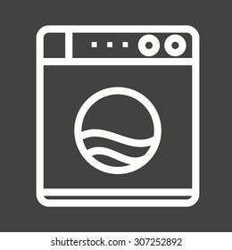 Machine, washing, wash icon vector image.Can also be used for home electronics and appliances. Suitable for mobile apps, web apps and print media.