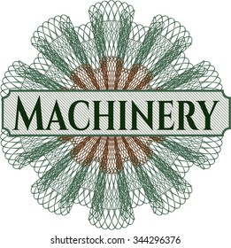 Machinery abstract linear rosette