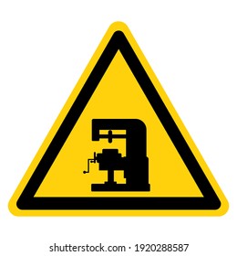 Machinery Area Symbol Sign, Vector Illustration, Isolate On White Background Label. EPS10
