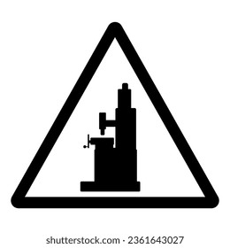 Machinery Area Symbol Sign, Vector Illustration, Isolate On White Background Label. EPS10