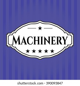 Machinery card, poster or banner