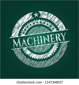 Machinery chalk emblem