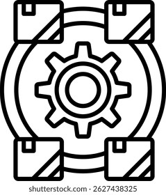 Maquinaria Creative Vetor Icon Design