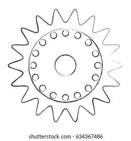 machinery gear isolated icon
