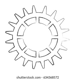 machinery gear isolated icon