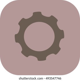 Machinery icon. Cogwheel - vector illustration.
