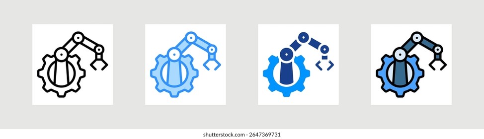 Machinery Icon Collection Set Multiple Style